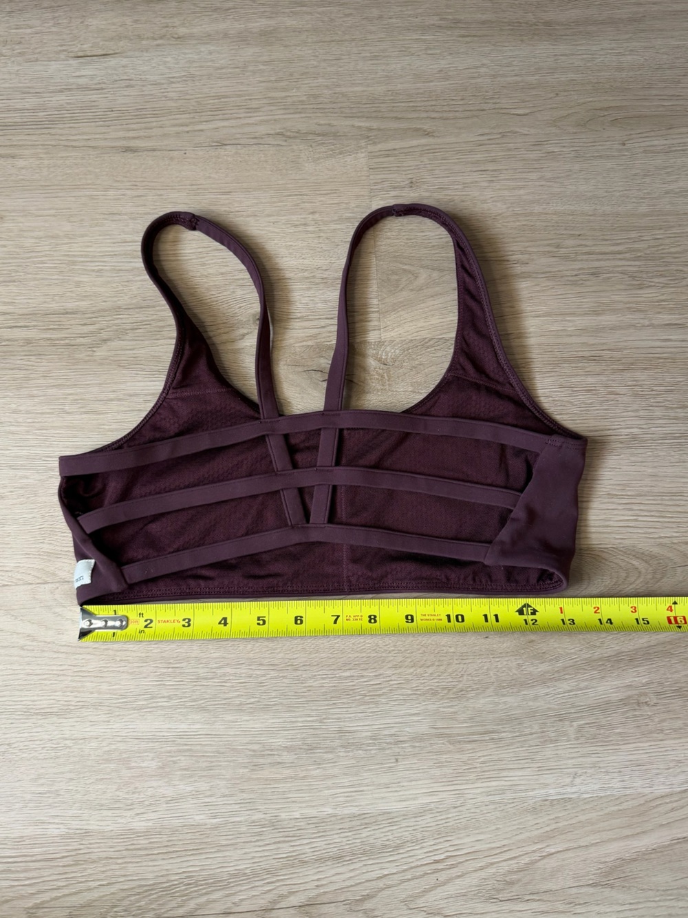 Maroon Vuori Yosemite Sports Bra View 2